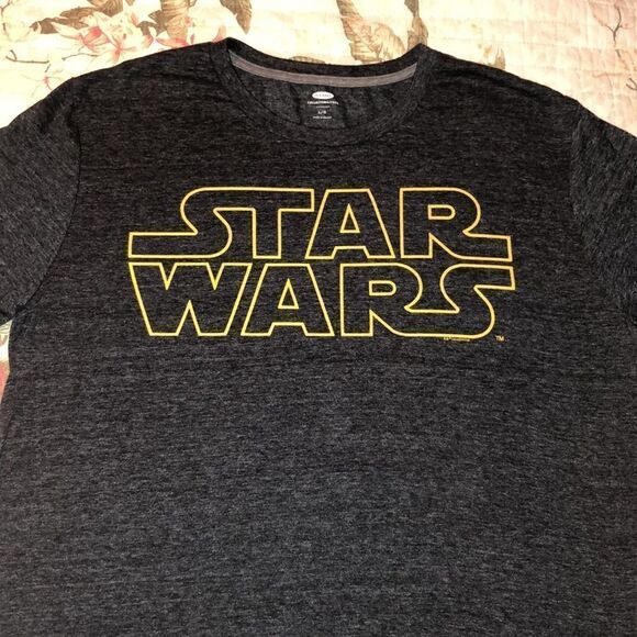 Old Navy M & L Gray Collectabilitees Star Ward Seamless Tee - Picture 6 of 11